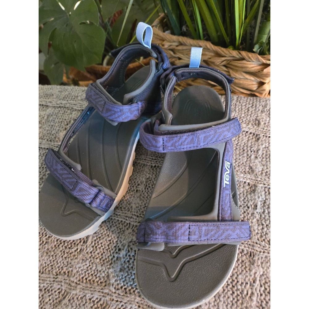 TEVA Kids Terra Fi 5 Universal Sandals Purple Grey Hiking Water Shoes Size 4